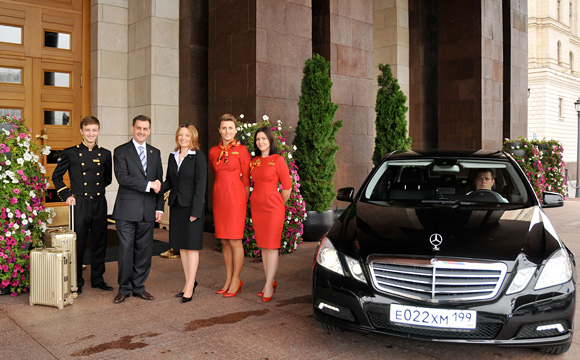 Ukraina Hotel / Radisson Royal Moscow: Arrival: Thorsten Buehrmann & Corinne Miseer